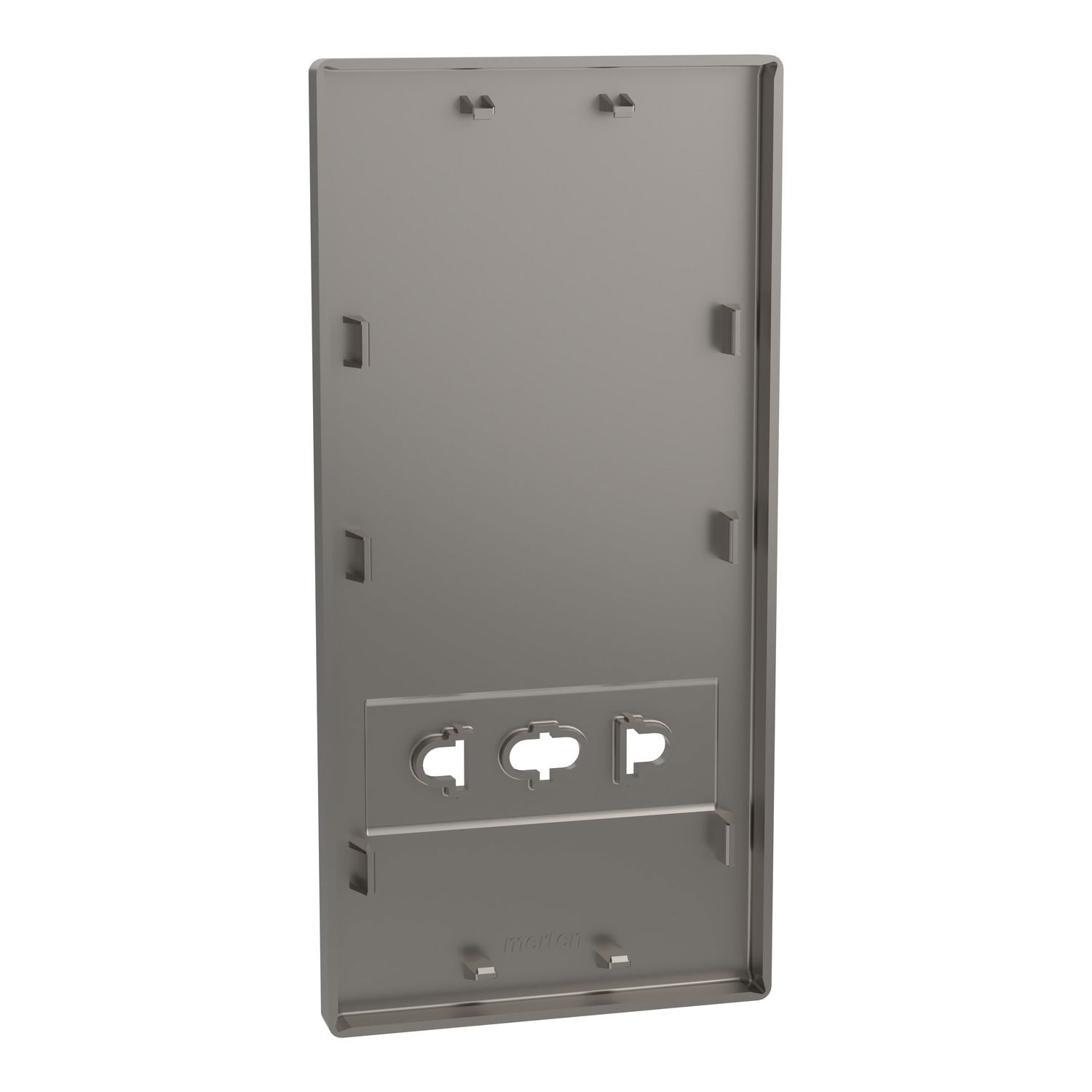 Zentralplatte für Rasiersteckdose, Nickelmetallic, System Design – Bild 2 von 6