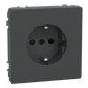 SCHUKO-Steckdose, erhöhter Berührungsschutz, Steckklemmen, Anthrazit, System Design
