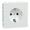 SCHUKO-Steckdose, erhöhter Berührungsschutz, Steckklemmen, Lotosweiß, System Design