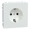 SCHUKO-Steckdose, erhöhter Berührungsschutz, Steckklemmen, Lotosweiß, System Design