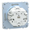 SCHUKO-Steckdose, erhöhter Berührungsschutz, Steckklemmen, Lotosweiß, System Design