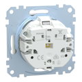 SCHUKO-Steckdose, Steckklemmen, polarweiß glänzend, System M