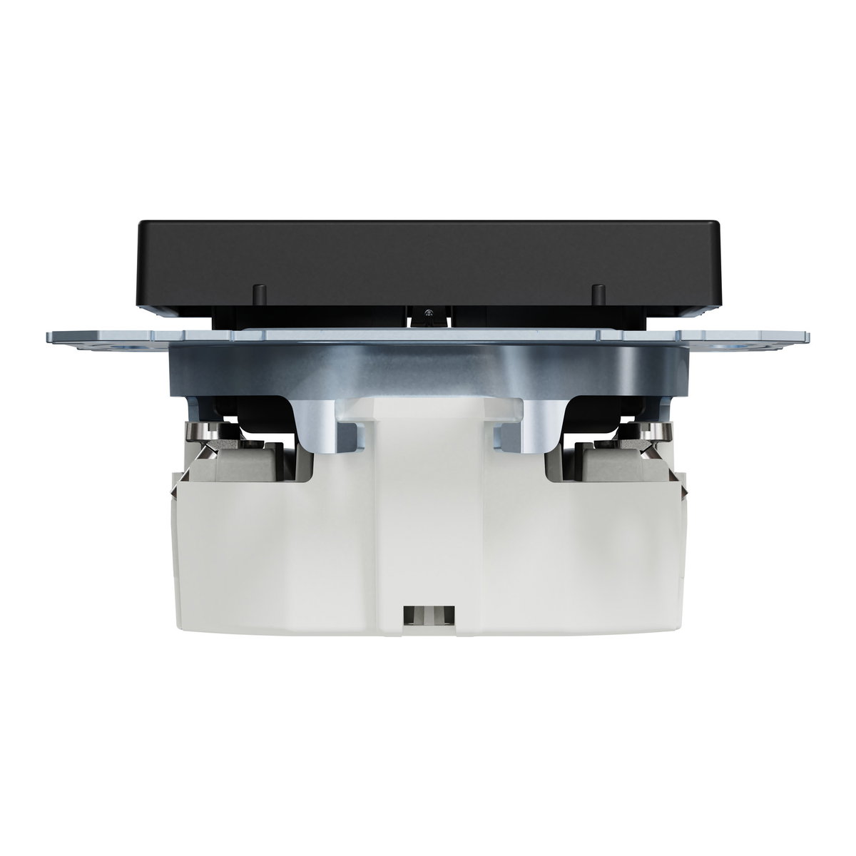SCHUKO-Steckdose, Steckklemmen, schwarz matt, System M – Bild 3 von 9