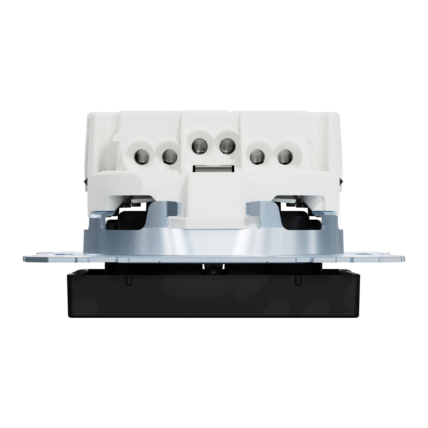 SCHUKO-Steckdose, Steckklemmen, schwarz matt, System M – Bild 4 von 9