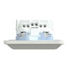 SCHUKO-Steckdose mit voller Abdeckplatte, StK, polarweiß glänzend, ATELIER-M