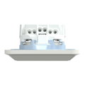 SCHUKO-Steckdose mit voller Abdeckplatte, StK, polarweiß glänzend, ATELIER-M