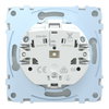 SCHUKO-Steckdose, Steckklemmen, Lotosweiß, System Design