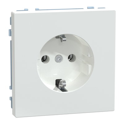 SCHUKO-Steckdose, Steckklemmen, Lotosweiß, System Design