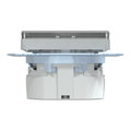 SCHUKO-Steckdose mit Lichtauslass und LED-Beleuchtungs-Modul, Berührungsschutz, Steckklemmen, aluminium, System M