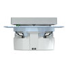 SCHUKO-Steckdose mit Überspannungschutz und Schriftfeld, Berührungsschutz, Steckklemmen, aluminium, System M