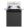 SCHUKO-Steckdose mit Klappdeckel, Steckklemmen,schwarz matt, System M