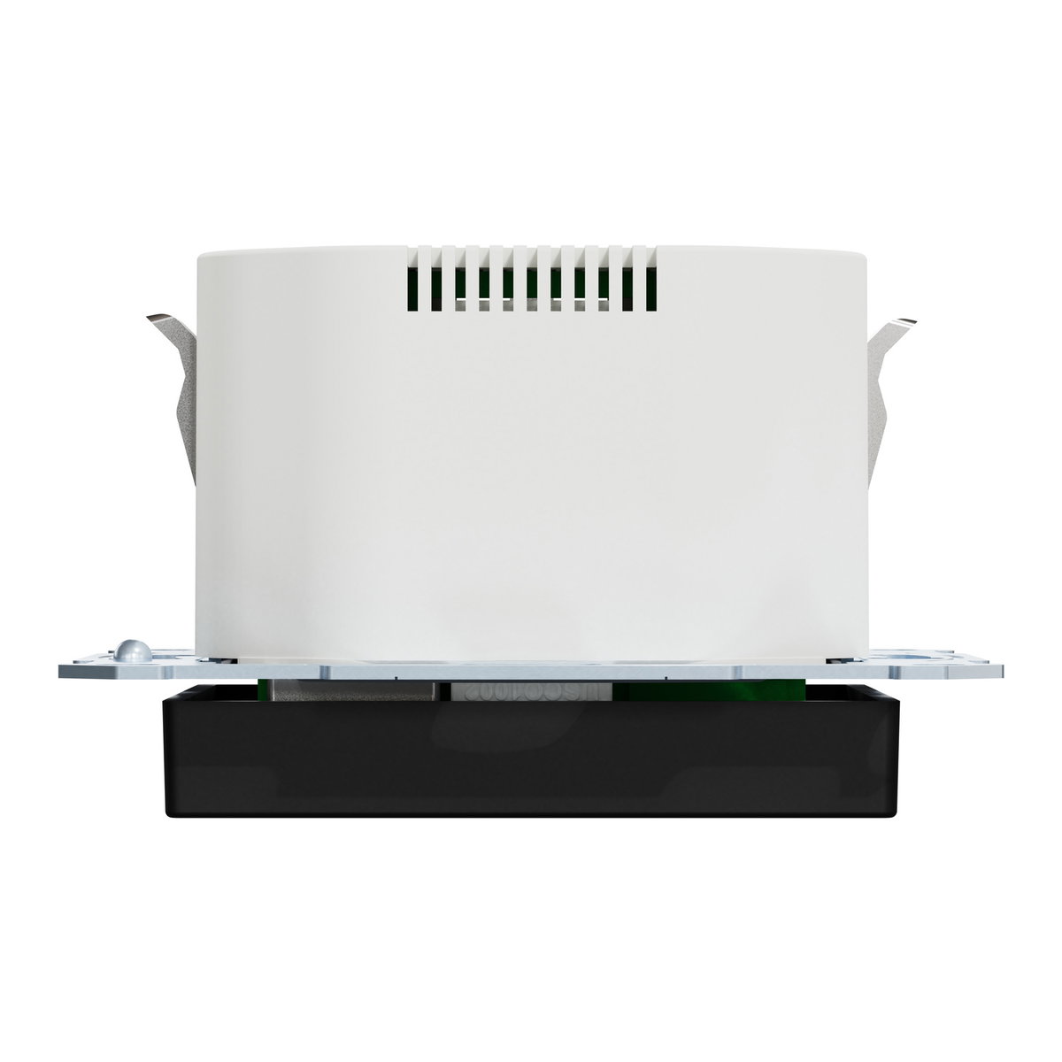 Schuko Steckdose mit USB Ladegerät, schwarz matt, System M – Bild 4 von 8