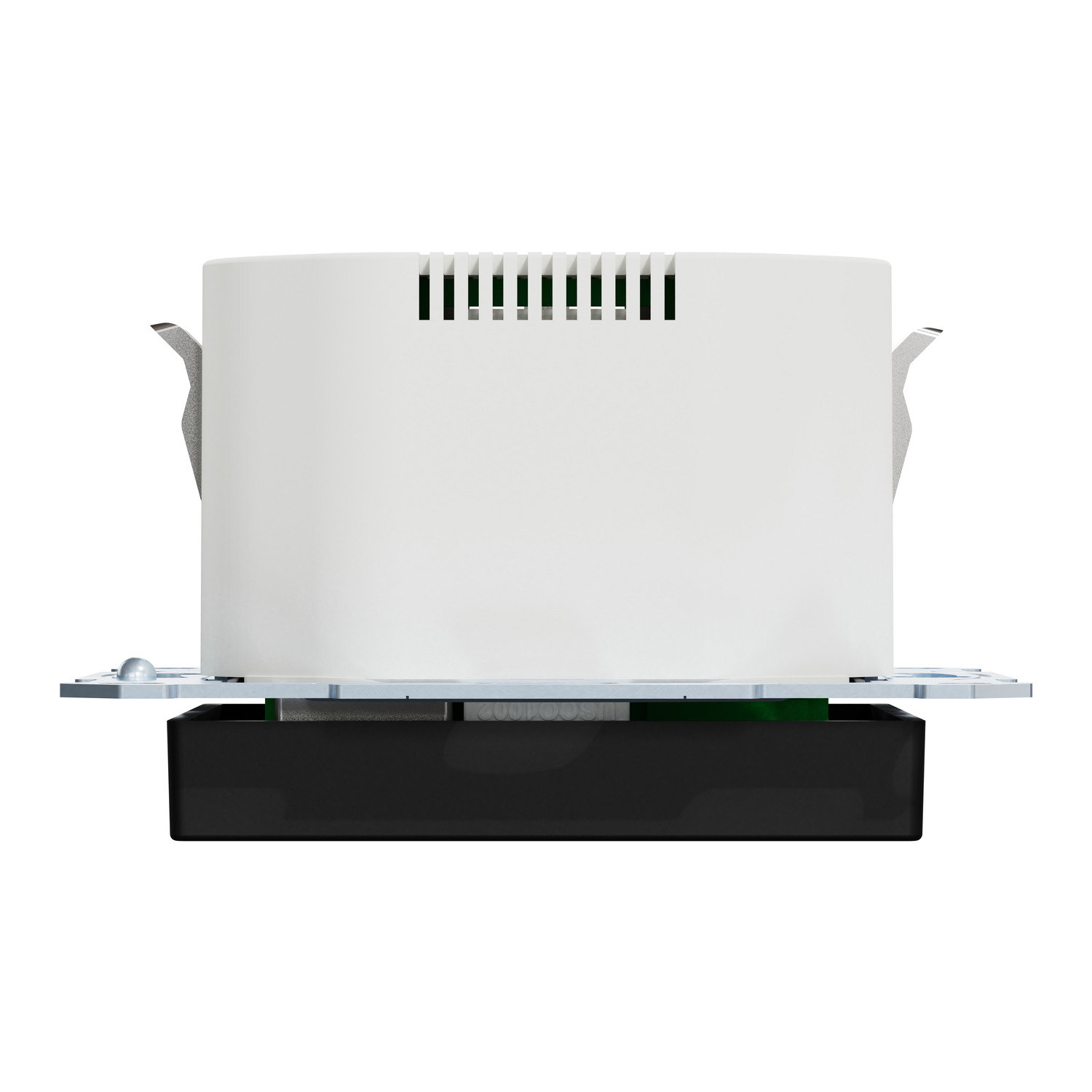 Schuko Steckdose mit USB Ladegerät, schwarz matt, System M – Bild 4 von 8
