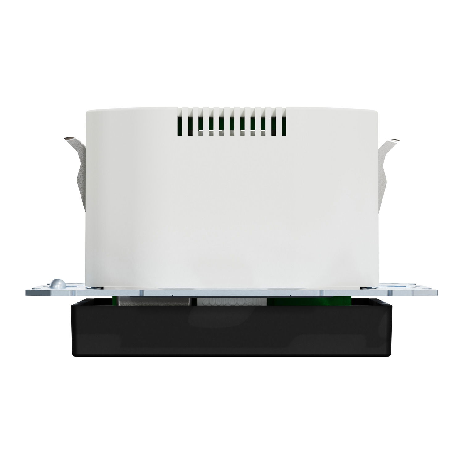 Schuko Steckdose mit USB Ladegerät, schwarz matt, System M – Bild 4 von 8