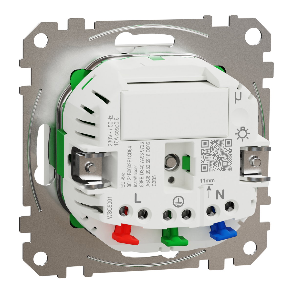 Connected SCHUKO-Steckdose 16A, System M, Thermoplast brillant, Polarweiß glänzend – Bild 2 von 10
