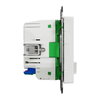 Connected SCHUKO-Steckdose 16A, System M, Thermoplast brillant, Polarweiß glänzend