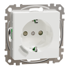 Connected SCHUKO-Steckdose 16A, System M, Thermoplast brillant, Aktivweiß glänzend