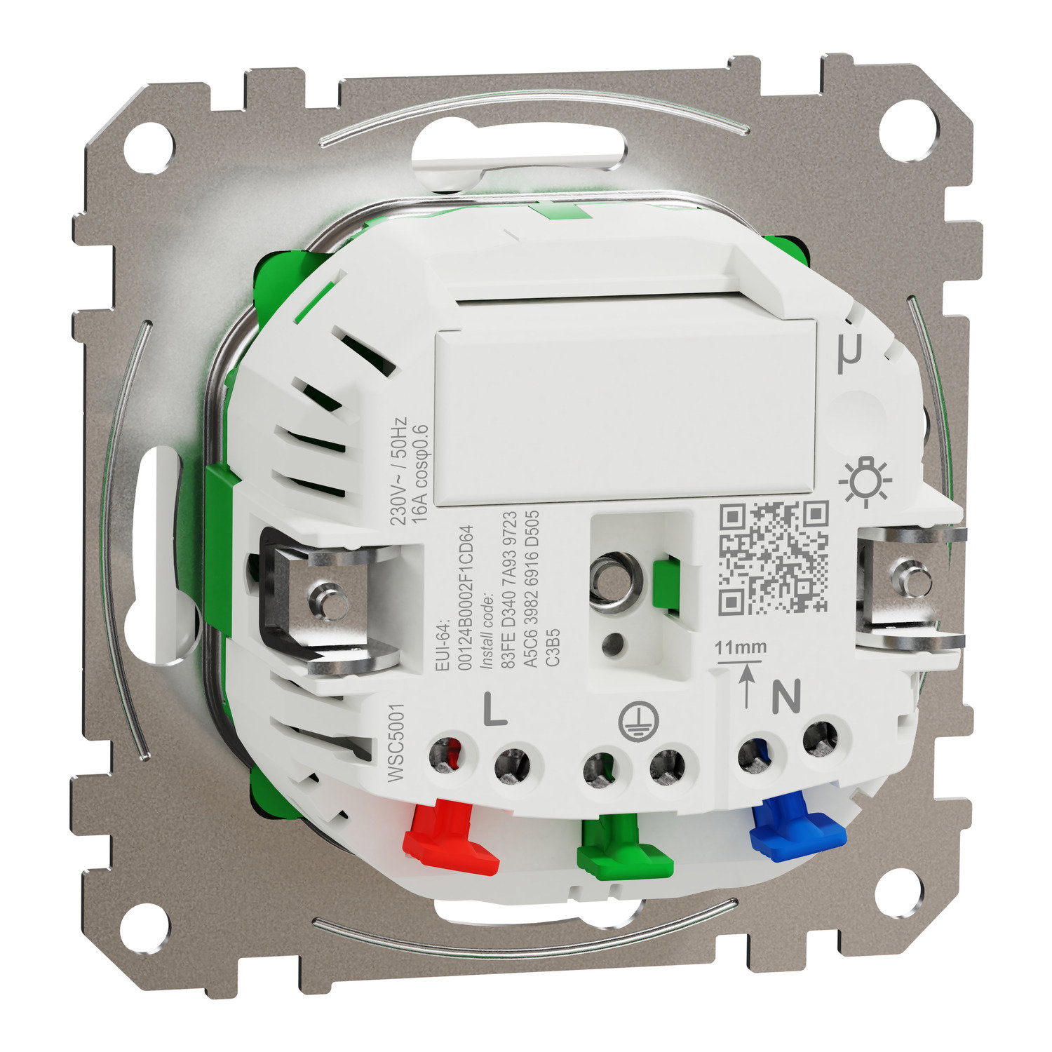 Connected SCHUKO-Steckdose 16A, System M, Thermoplast brillant, Aktivweiß glänzend – Bild 2 von 9
