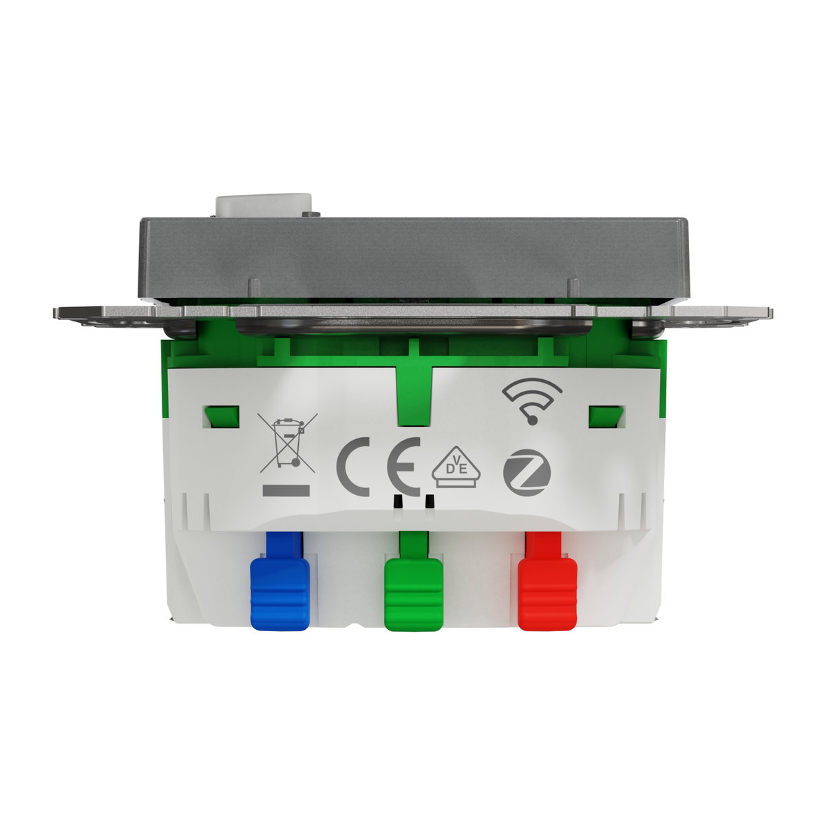 Connected SCHUKO-Steckdose 16A, System M, Thermoplast edelmatt, Anthrazit – Bild 3 von 9