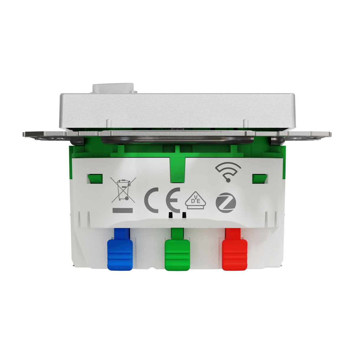 Connected SCHUKO-Steckdose 16A, System M, Thermoplast edelmatt, Aluminium – Bild 3 von 9