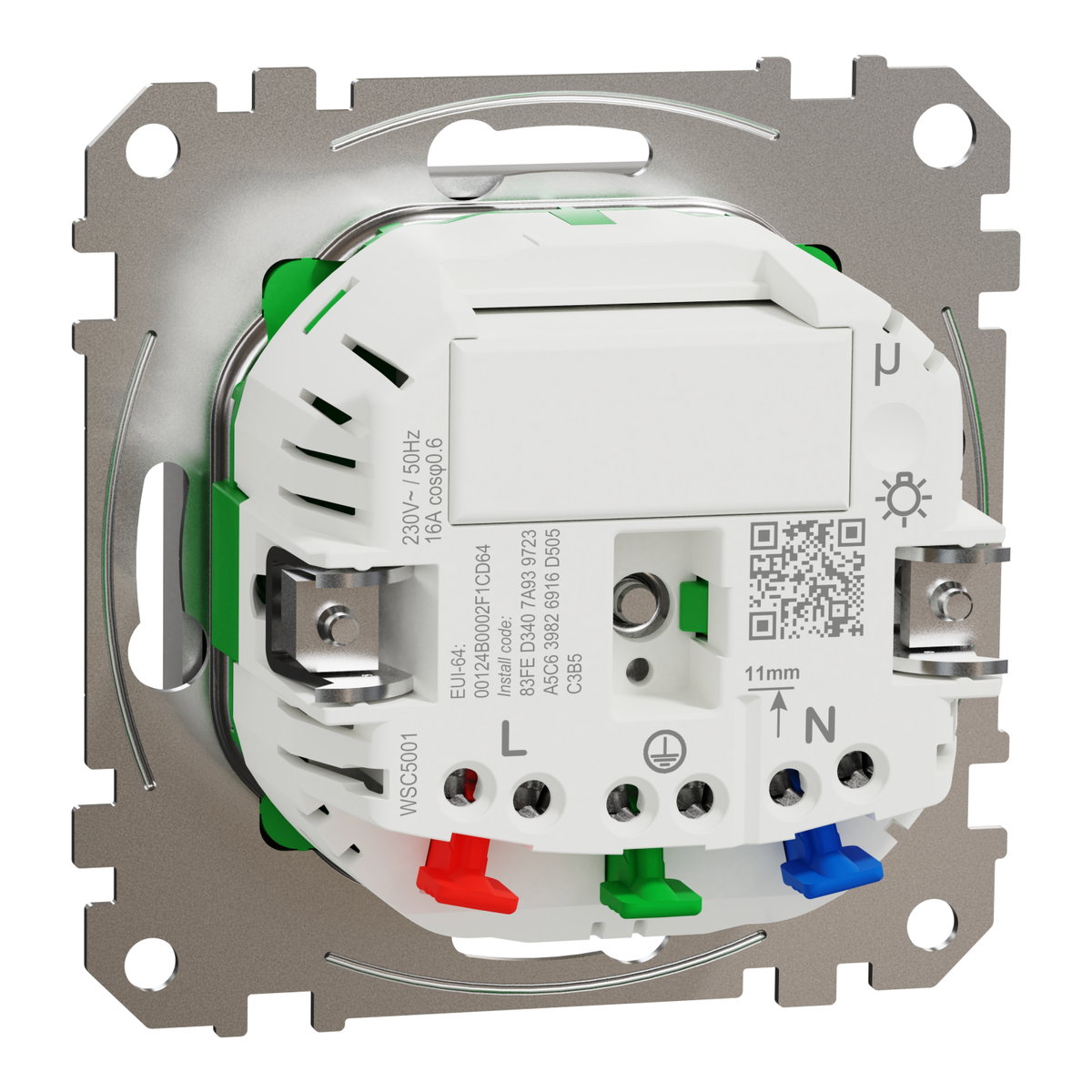 Connected SCHUKO-Steckdose 16A, System M, Thermoplast edelmatt, Aluminium – Bild 2 von 9