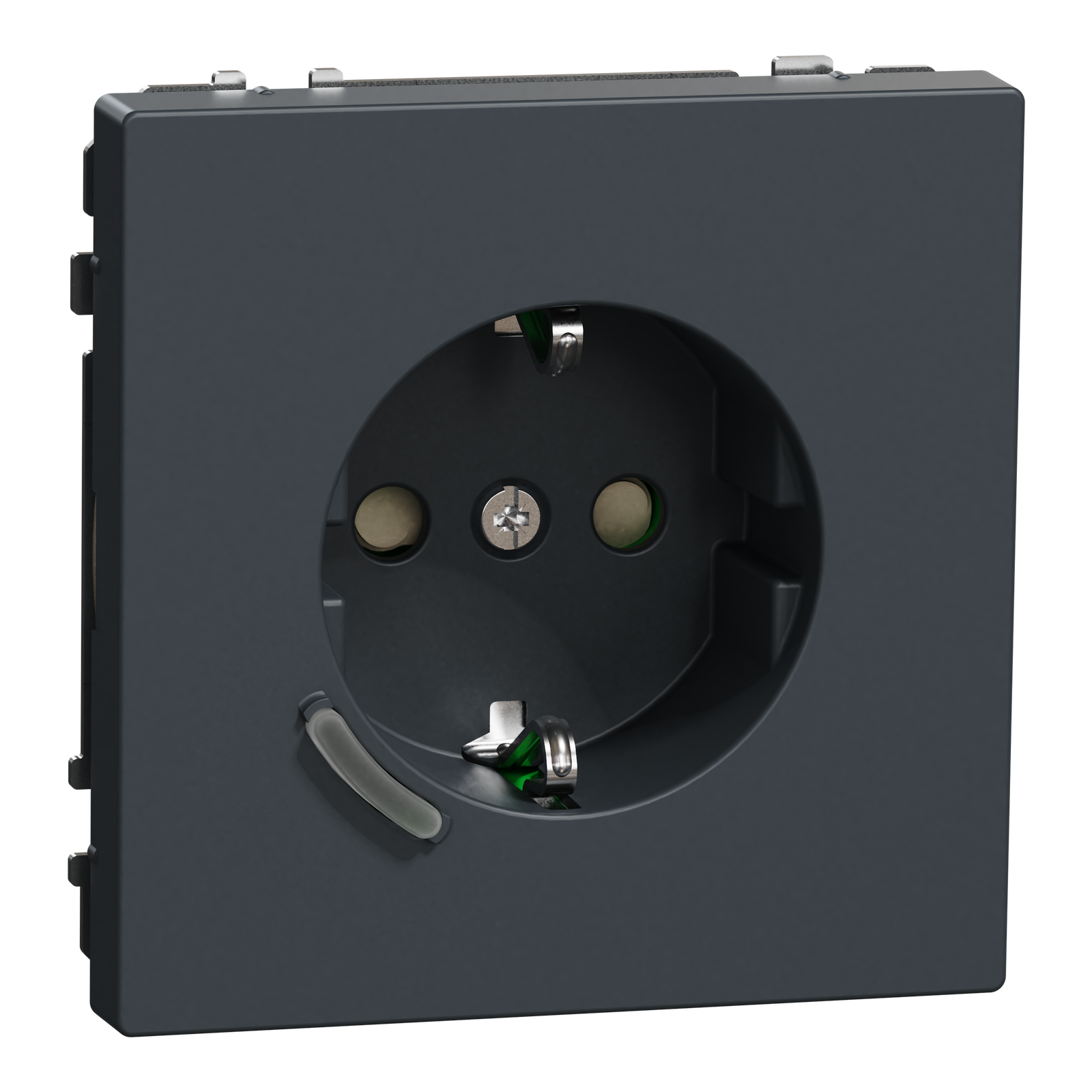 Connected SCHUKO-Steckdose 16A, System Design, Thermoplast lackiert, Anthrazit