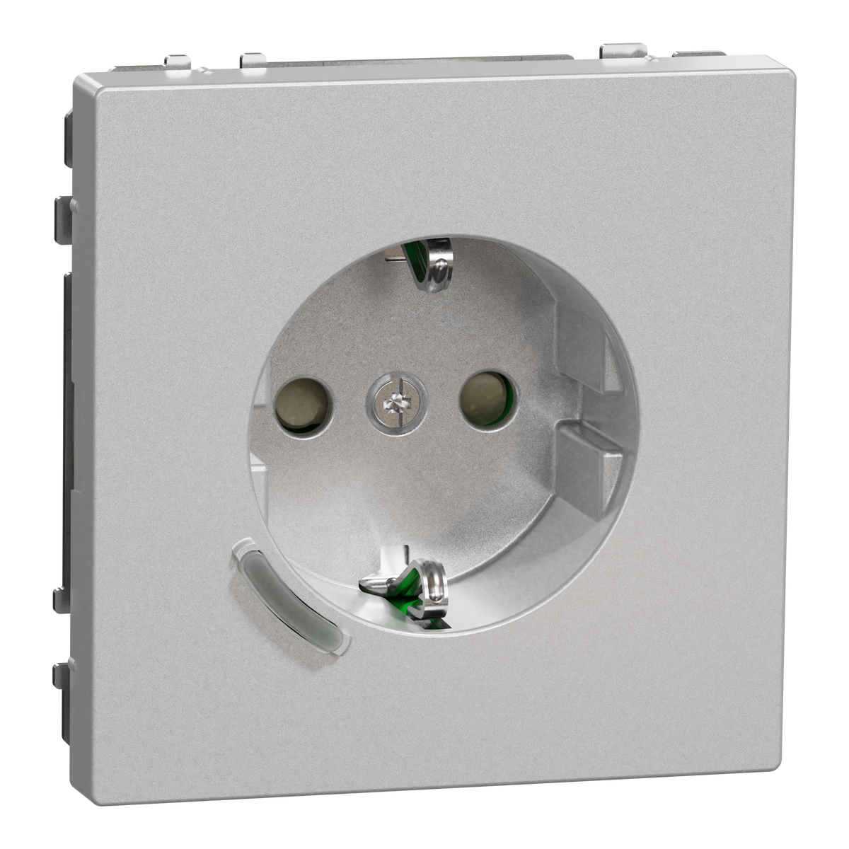 Connected SCHUKO-Steckdose 16A, System Design, Thermoplast lackiert, Edelstahl