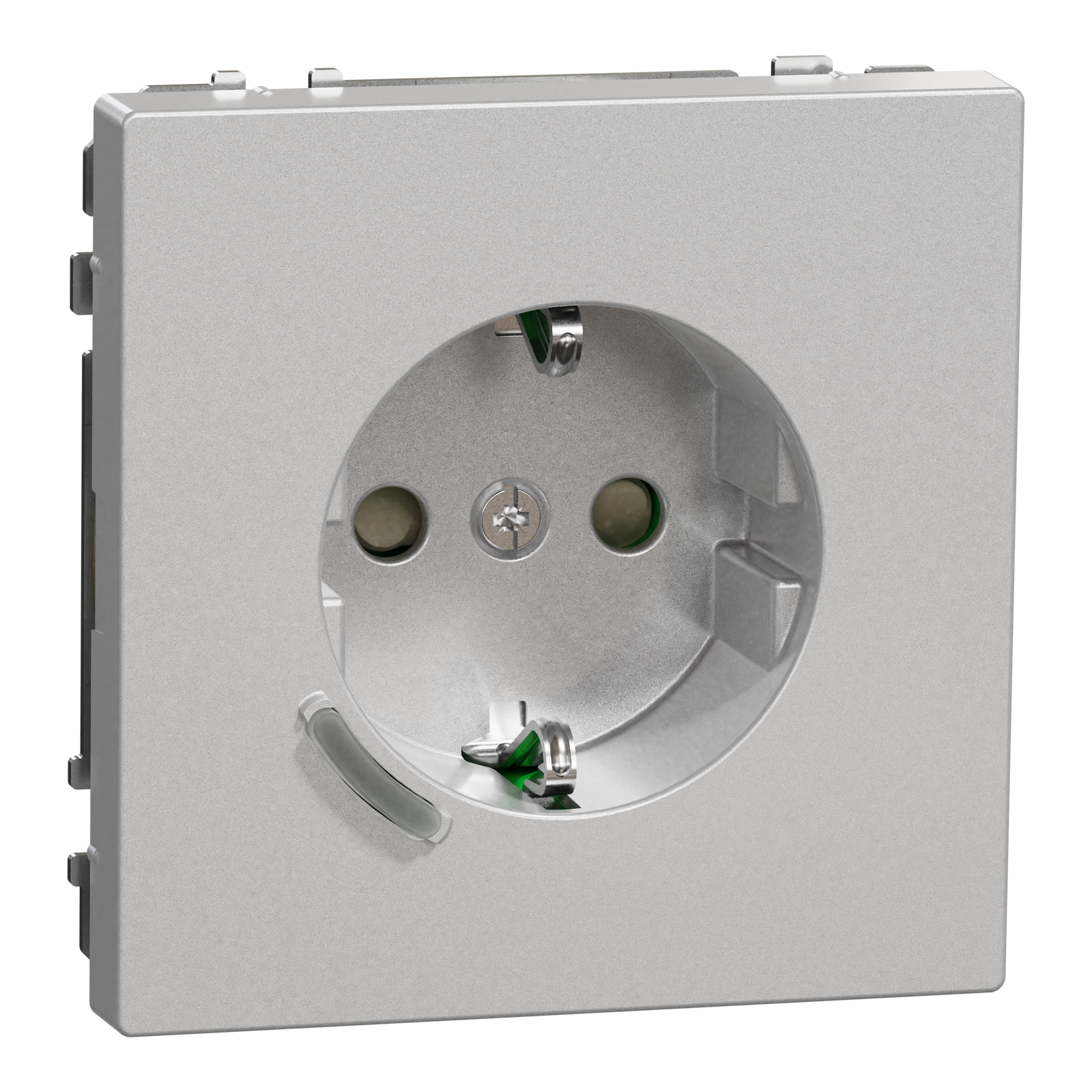 Connected SCHUKO-Steckdose 16A, System Design, Thermoplast lackiert, Edelstahl