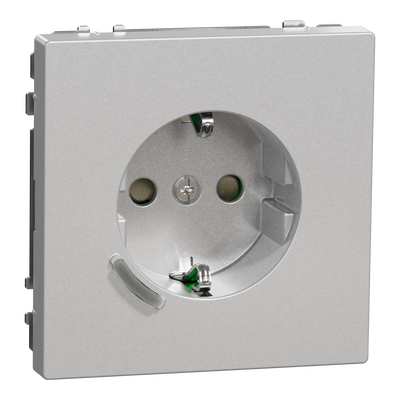 Connected SCHUKO-Steckdose 16A, System Design, Thermoplast lackiert, Edelstahl