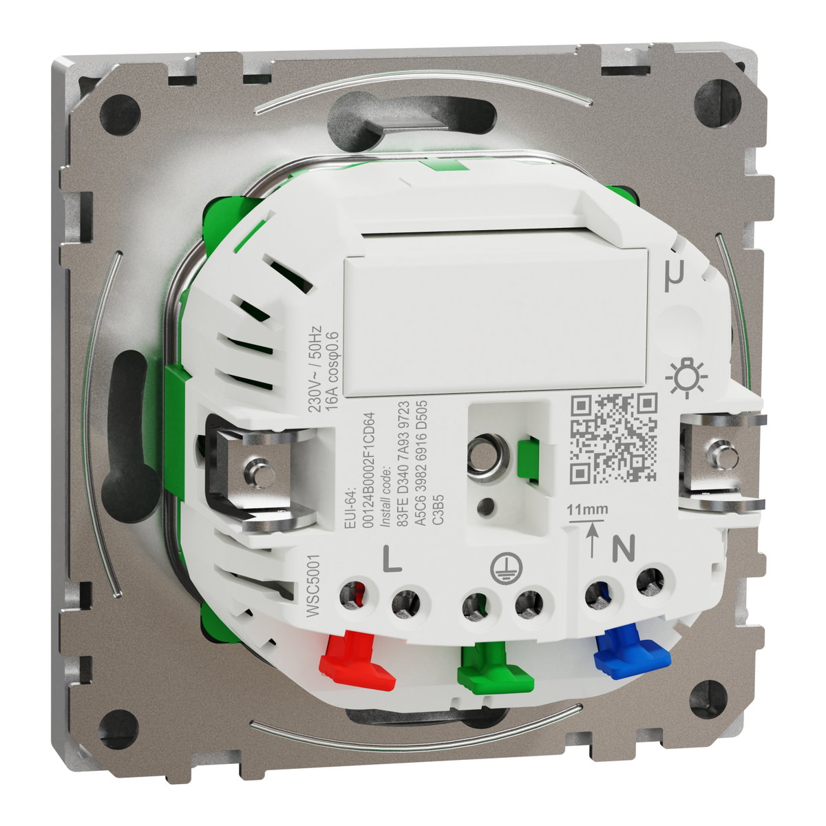 Connected SCHUKO-Steckdose 16A, System Design, Thermoplast lackiert, Edelstahl – Bild 2 von 9