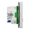 Connected SCHUKO-Steckdose 16A, System Design, Thermoplast lackiert, Edelstahl