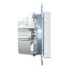 SCHUKO-Steckdose, Schraub-Liftklemmen, aktivweiß glänzend, System M