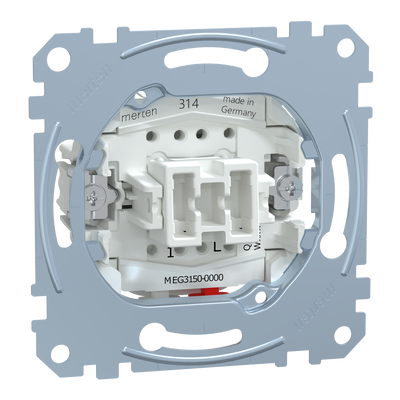 Taster-Einsatz, Schließer 1-polig, 10 A, AC 250 V, Steckklemmen
