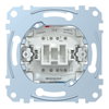 Taster-Einsatz mit separatem Meldekontakt, Schließer 1-polig , 10 A, AC 250 V, Steckklemmen