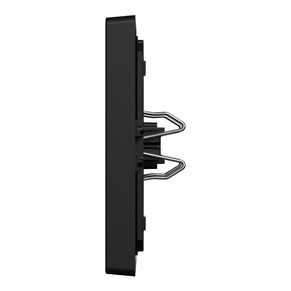 Wippe mit rechteckigem Symbolfenster, schwarz matt, System M – Bild 6 von 7