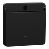 Card-Schalter mit Schriftfeld, schwarz matt, System M