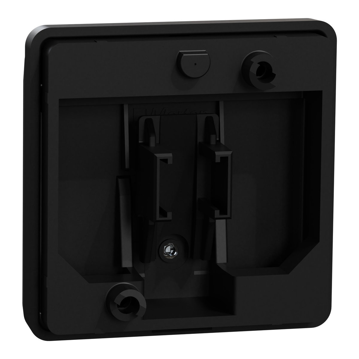 Card-Schalter mit Schriftfeld, schwarz matt, System M – Bild 2 von 7