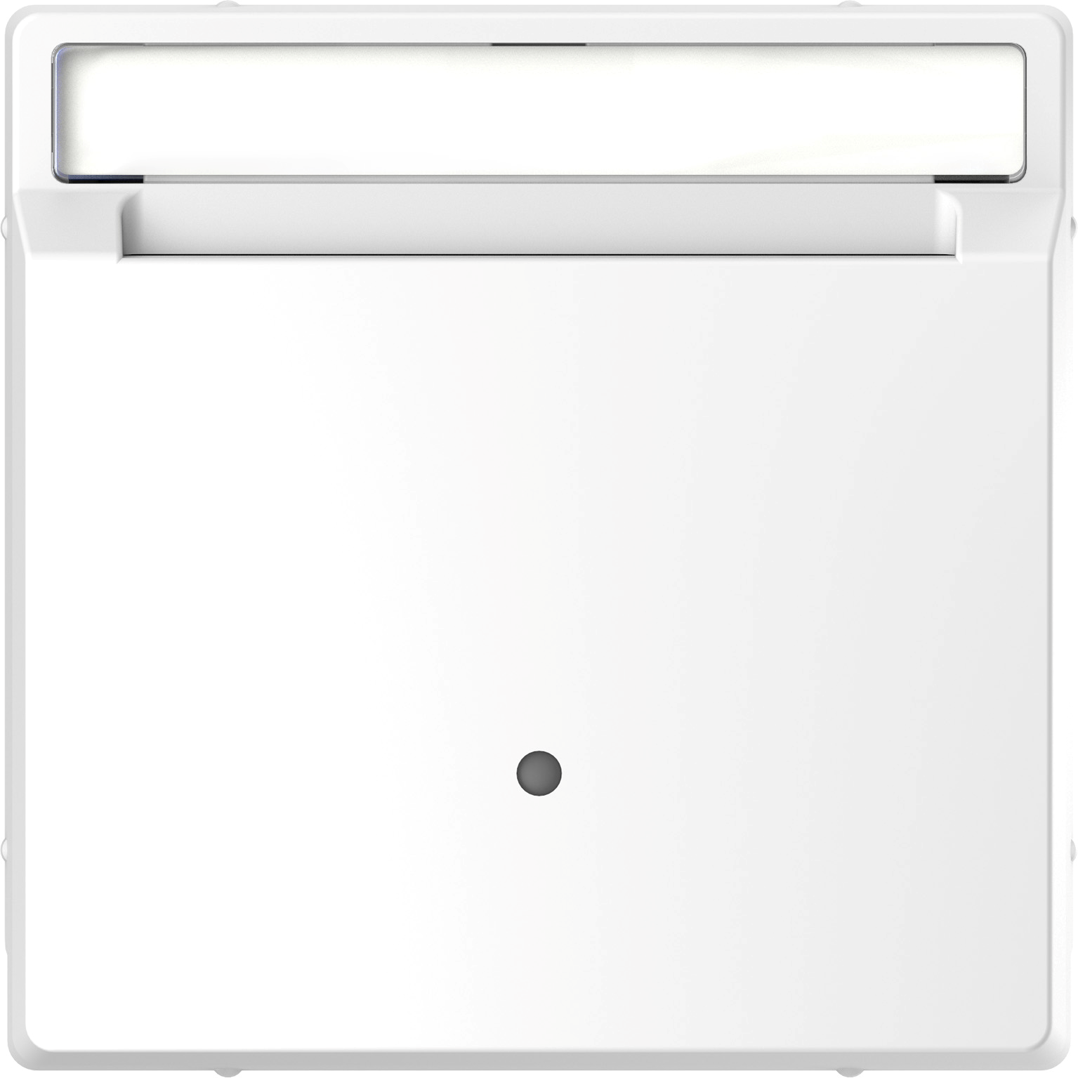 Card-Schalter mit Schriftfeld, Lotosweiß, System Design