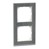 M-Pure Decor-Rahmen, 2fach, Schiefer/aluminium, M-Pure Decor