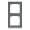 M-Pure Decor-Rahmen, 2fach, Schiefer/aluminium, M-Pure Decor