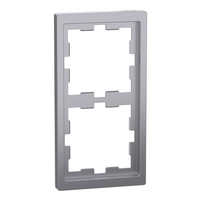 D-Life Rahmen, 2fach, Edelstahl