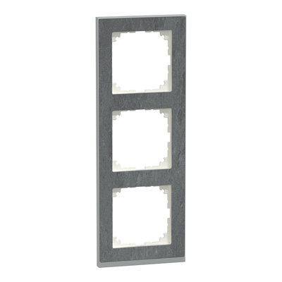 M-Pure Decor-Rahmen, 3fach, Schiefer/aluminium, M-Pure Decor