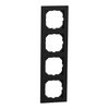 M-Pure-Rahmen, 4fach, schwarz matt, M-Pure