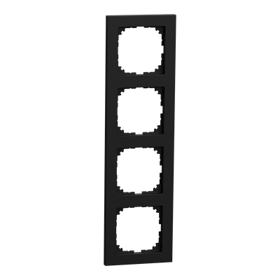 M-Pure-Rahmen, 4fach, schwarz matt, M-Pure