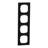 M-Pure-Rahmen, 4fach, schwarz matt, M-Pure