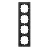 M-Pure-Rahmen, 4fach, schwarz matt, M-Pure