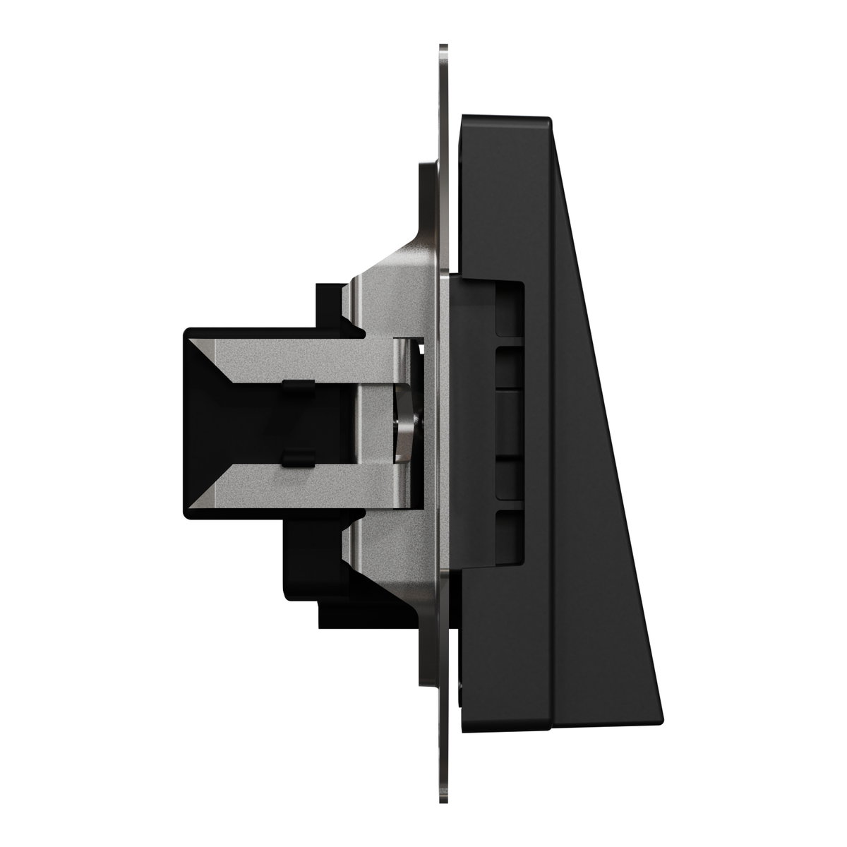 Zentralplatte Leitungsauslass, schwarz matt, System M – Bild 5 von 7