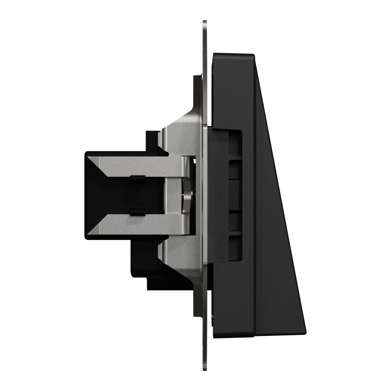 Zentralplatte Leitungsauslass, schwarz matt, System M – Bild 5 von 7