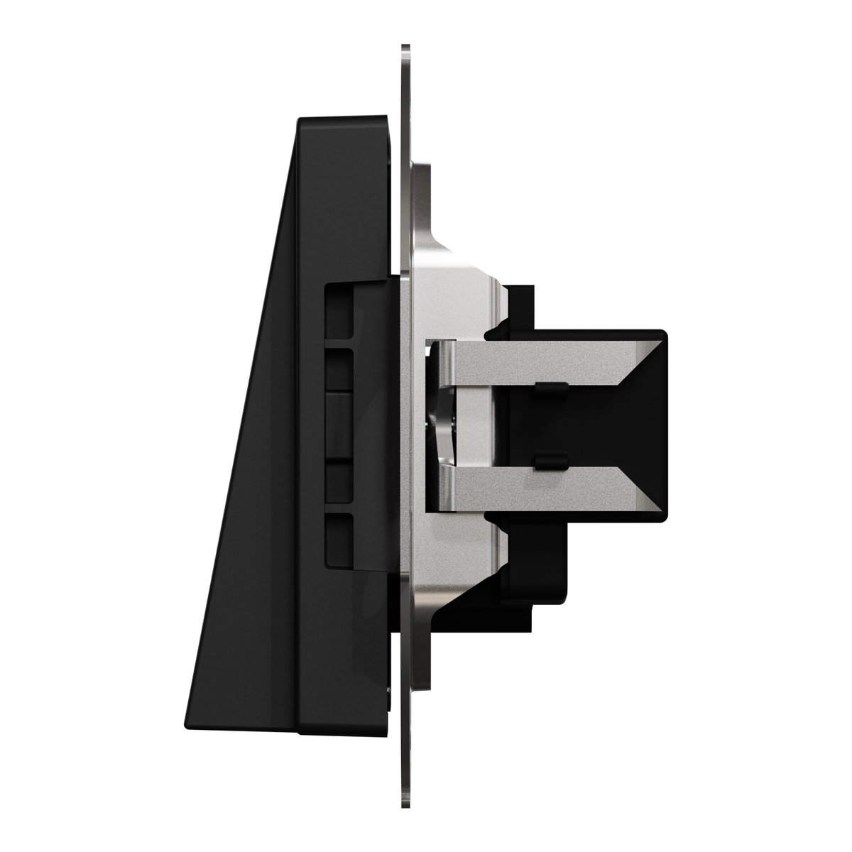 Zentralplatte Leitungsauslass, schwarz matt, System M – Bild 6 von 7