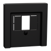 Zentralplatte für TAE/Audio/USB, schwarz matt, System M